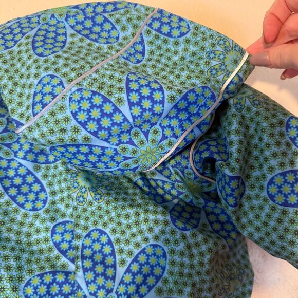 VTG Hanna Anderson Floral Blue and Green Kids winter outfit 70 - Picture 7 of 9